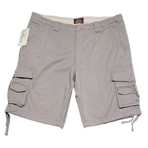 Match & Matchstick Cargo Shorts Mens Sz 40 Khaki Dress Chino Work Pockets Flat